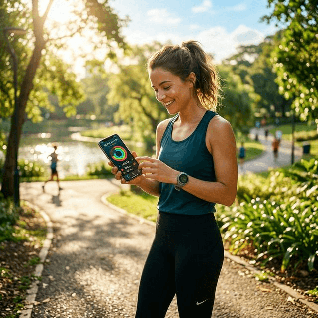 Person using PearMD outdoors